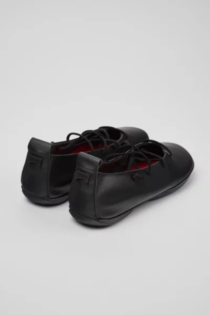 Camper Right Nina Leather Lace-Up Ballerina Flat