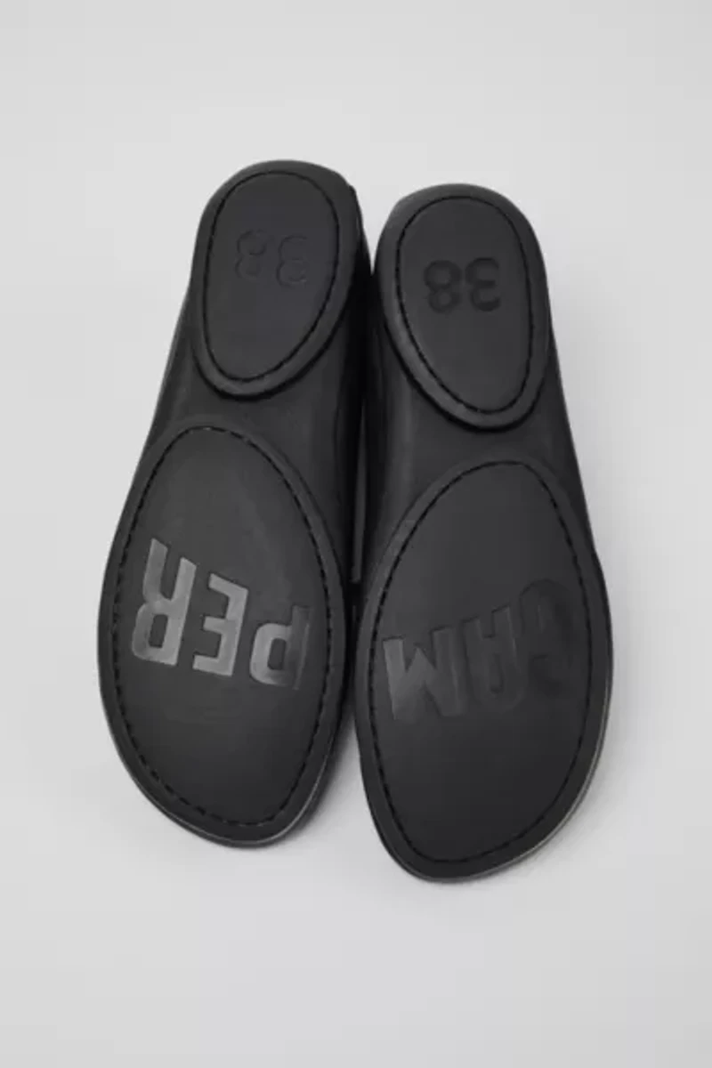 Camper Right Nina Leather Lace-Up Ballerina Flat