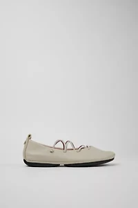 Camper Right Nina Leather Lace-Up Ballerina Flat