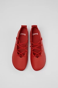 Camper Right Nina Leather Lace-Up Ballerina Flat