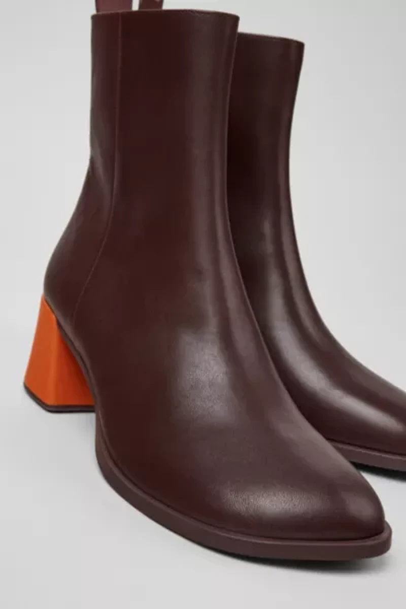 Camper Kora Twins Leather Zip-Up Boot