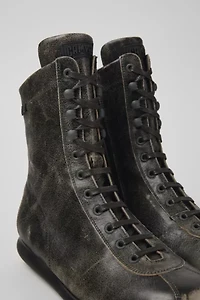 Camper Pelotas Ariel Leather Combat Boot