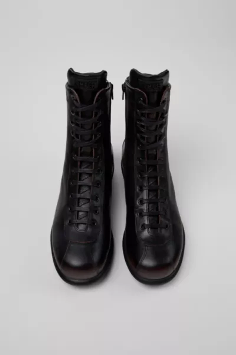 Camper Pelotas Ariel Leather Combat Boot