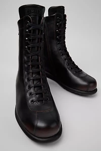 Camper Pelotas Ariel Leather Combat Boot