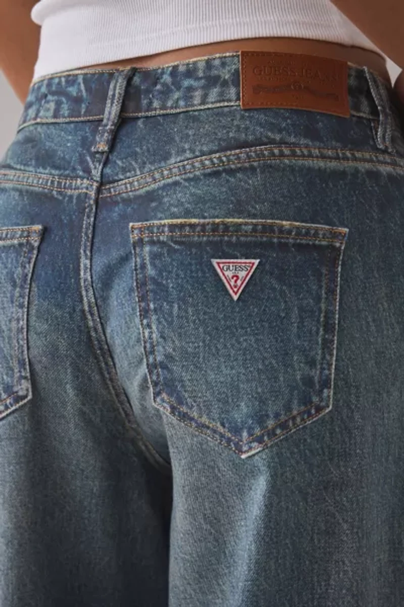 GUESS JEANS G11 Mid-Rise Wide Leg Jean