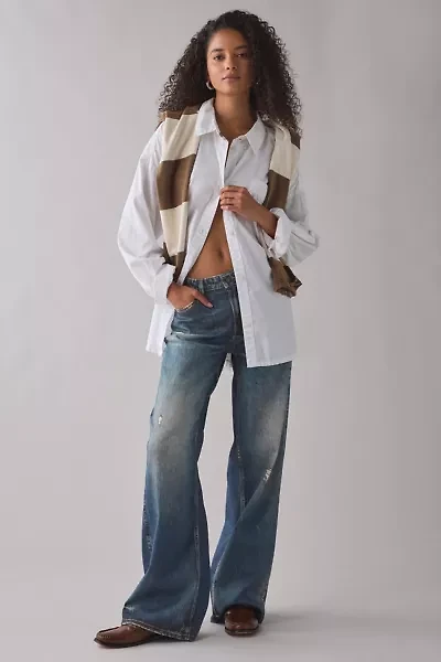 GUESS JEANS G11 Mid-Rise Wide Leg Jean