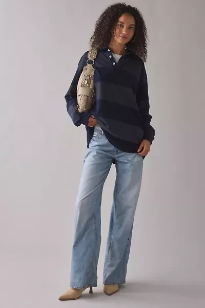 GUESS JEANS G11 Mid-Rise Wide Leg Jean