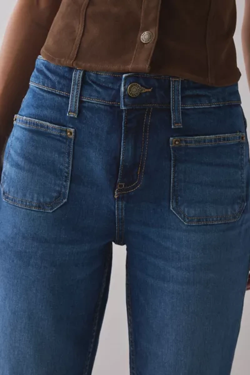 GUESS JEANS G09 Patch Pocket Mid-Rise Bootcut Jean