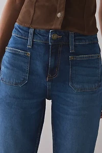 GUESS JEANS G09 Patch Pocket Mid-Rise Bootcut Jean