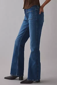 GUESS JEANS G09 Patch Pocket Mid-Rise Bootcut Jean