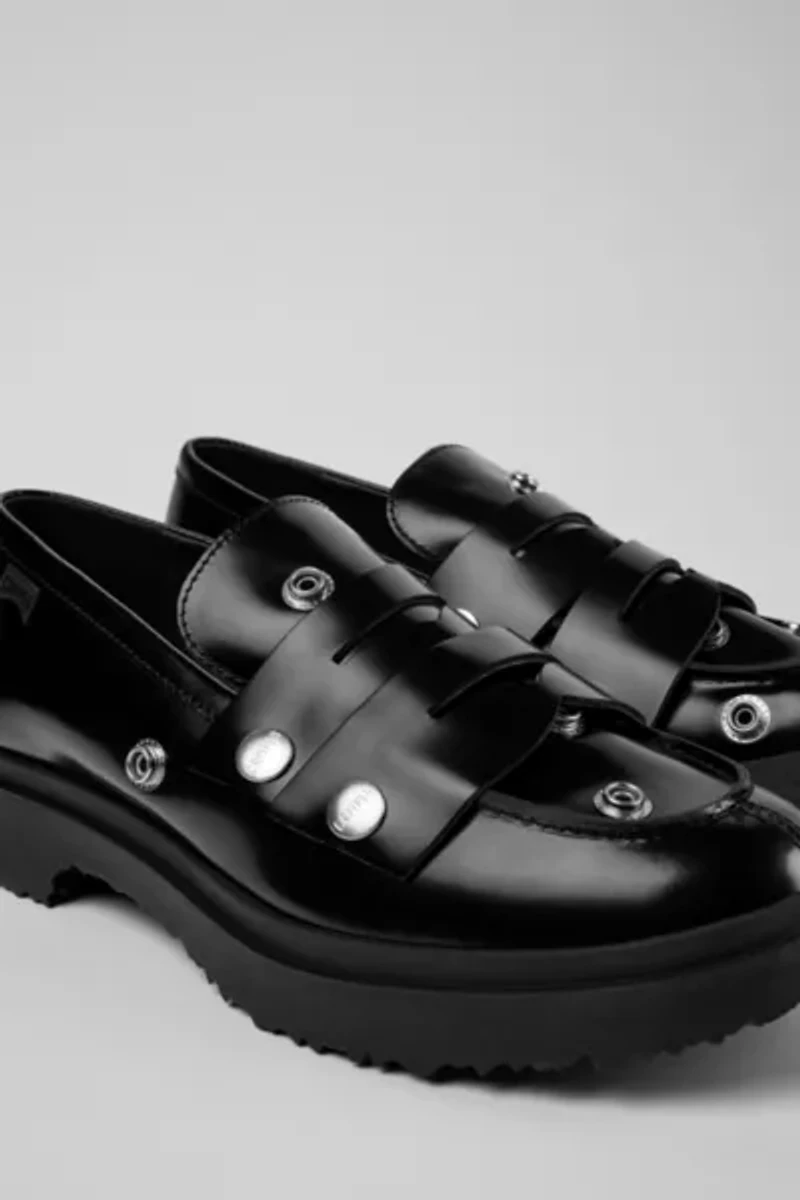 Camper Twins Leather Studded Loafer