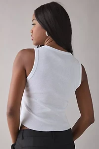 Paul Frank Icon Graphic Raw Hem Cropped Tank Top