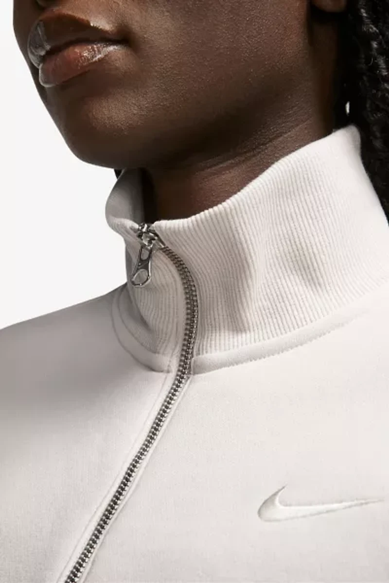 Nike Sportswear Phoenix Fleece 1/4 Zip Cropped Sweatshirt