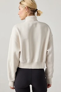 Nike Sportswear Phoenix Fleece Quarter Zip Cropped Sweatshirt