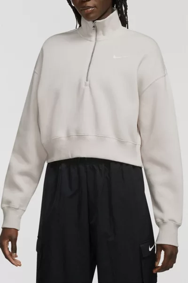 Nike Sportswear Phoenix Fleece 1/4 Zip Cropped Sweatshirt