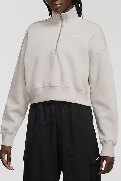 Nike Sportswear Phoenix Fleece 1/4 Zip Cropped Sweatshirt