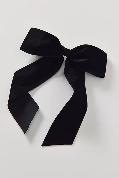 Drapey Velvet Hair Bow Barrette