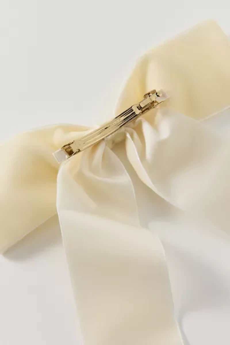 Drapey Velvet Hair Bow Barrette