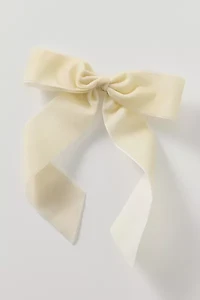 Drapey Velvet Hair Bow Barrette