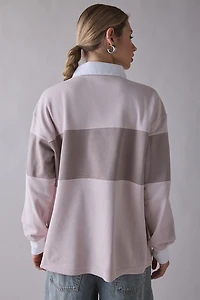 Nike Sportswear Graphic Long Sleeve Polo Top