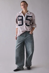 Nike Sportswear Graphic Long Sleeve Polo Top