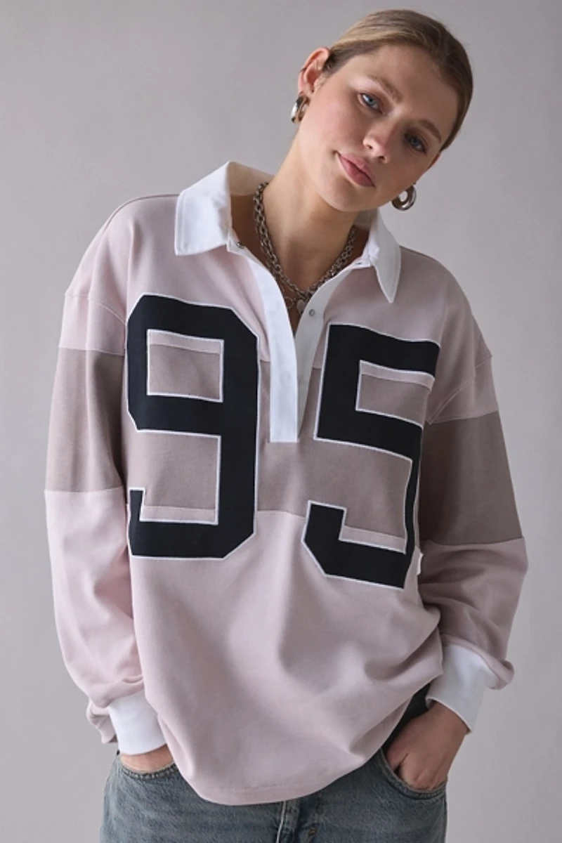 Nike Sportswear Graphic Long Sleeve Polo Top