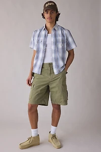 GUESS JEANS Boxy Cropped Short Sleeve Shirt