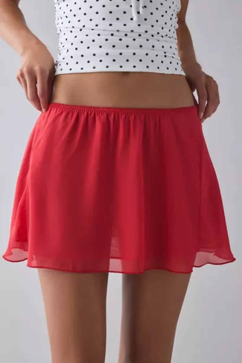 Frankies Bikinis Serenity Somer Chiffon Mini Skirt