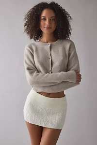 Frankies Bikinis Briar Cable Knit Micro Mini Skirt