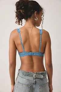 Out From Under Flora Ribbon Trim Lace Underwire Bra