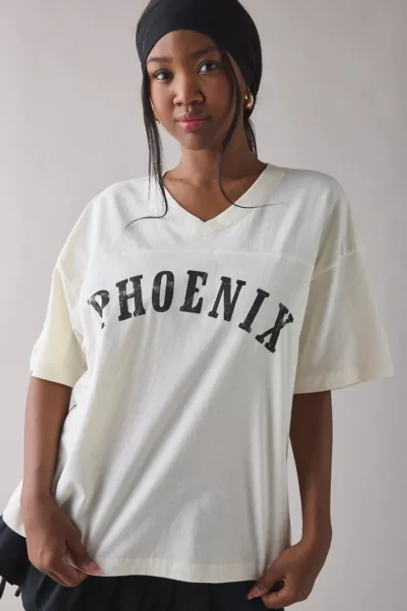 Phoenix Band Graphic Oversized Jersey Tee