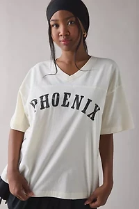Phoenix Band Graphic Oversized Jersey Tee