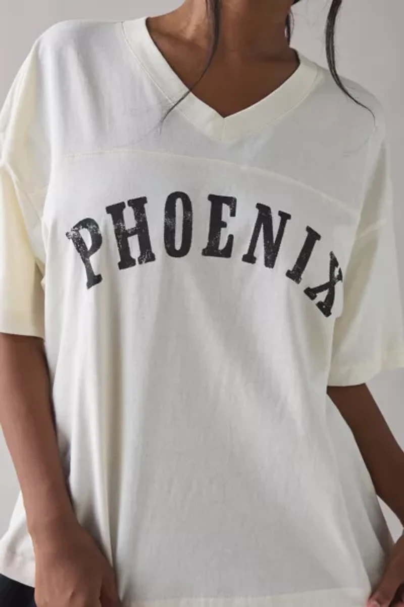 Phoenix Band Graphic Oversized Jersey Tee