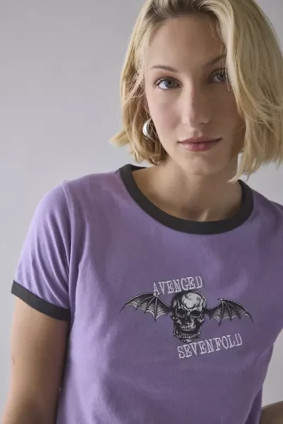 Avenged Sevenfold Band Graphic Ringer Baby Tee