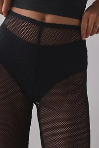 ReMADE By UO Remnants Sheer Netted Capri Pant