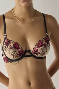 Bluebella Calista Floral Embroidered Mesh Underwire Bra