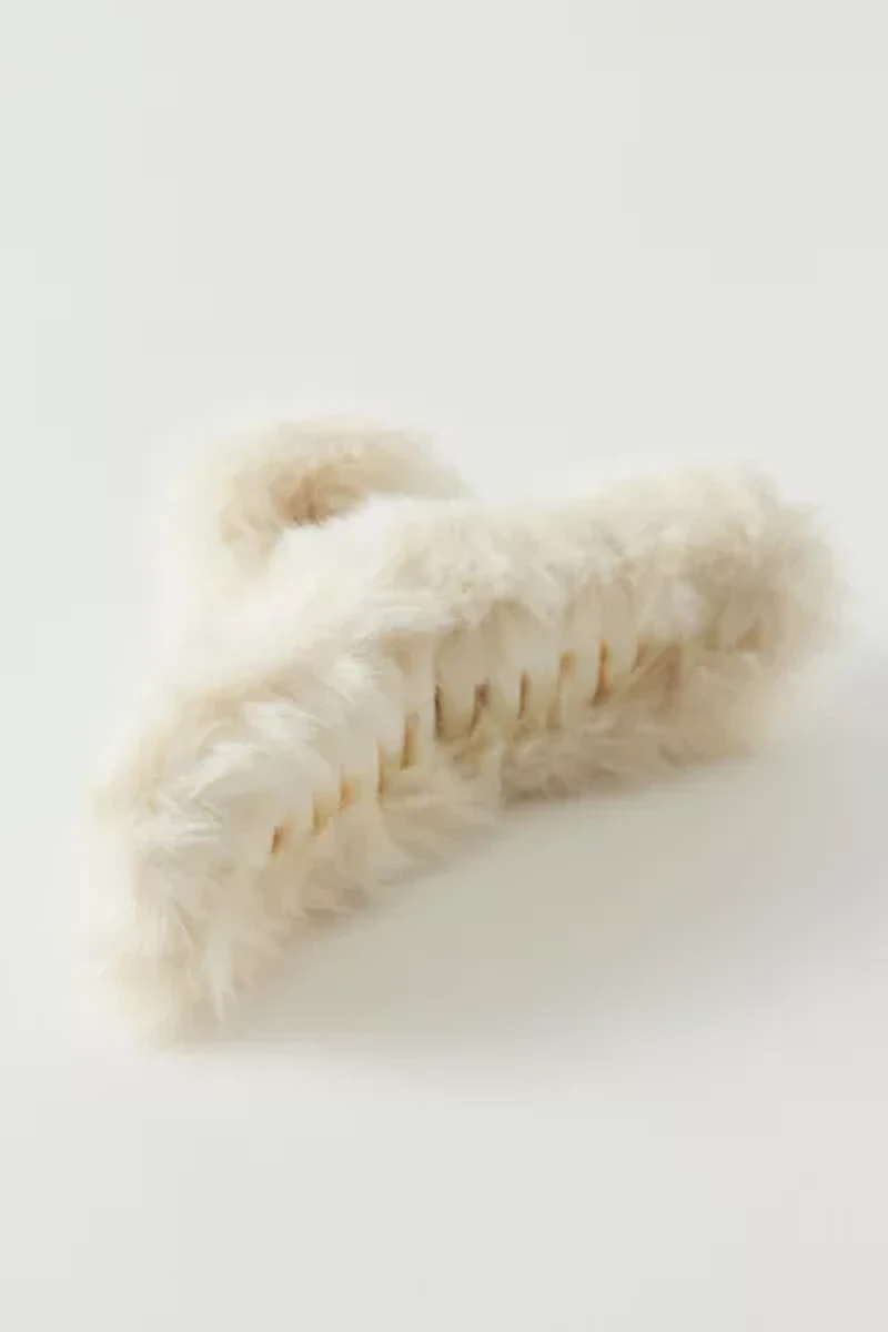 Zoe Cozy Faux Fur Claw Clip