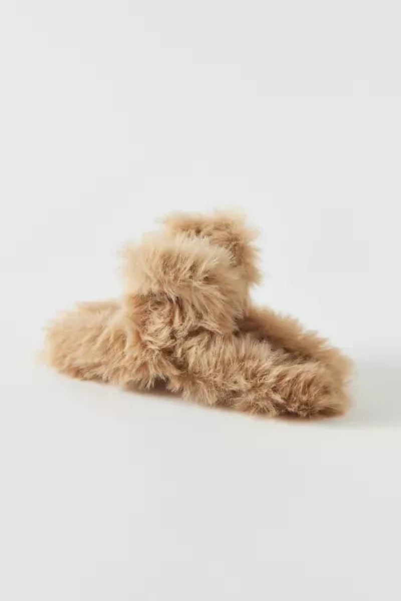 Zoe Cozy Faux Fur Claw Clip