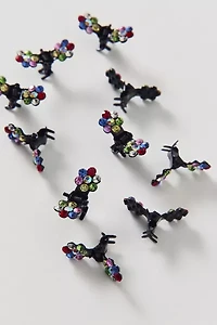 Mini Flower Claw Clips Set