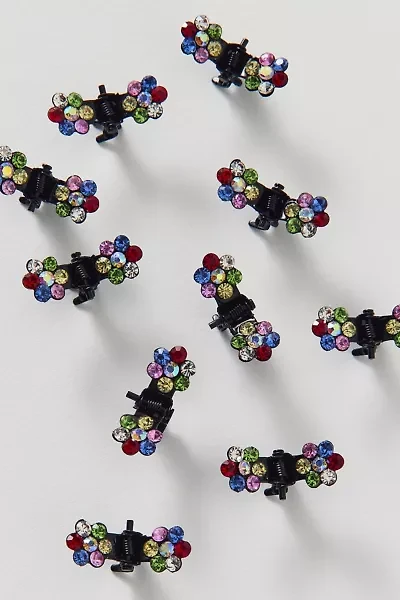 Mini Flower Claw Clips Set