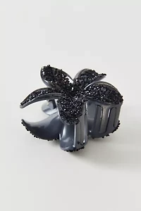 Aria Glitter Flower Claw Clip