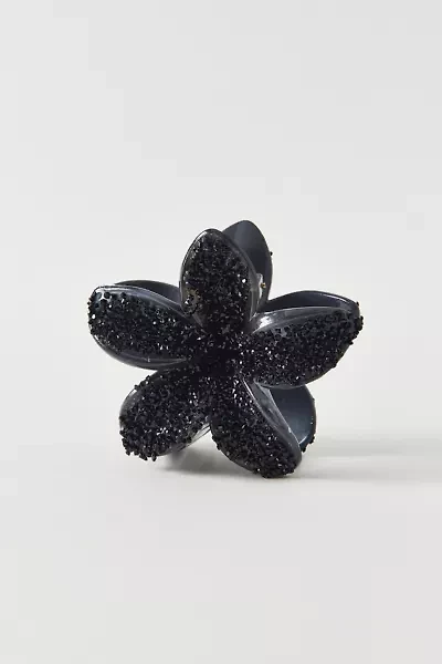 Aria Glitter Flower Claw Clip