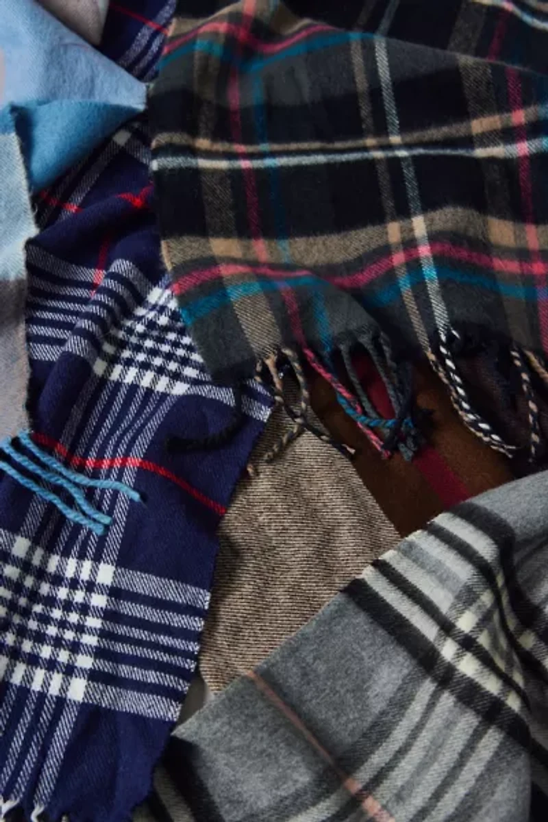 Vintage By UO Plaid Fringe Scarf