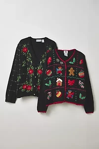 Vintage By UO Christmas Cardigan Sweater
