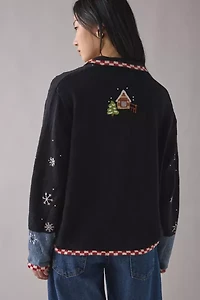 Vintage By UO Christmas Cardigan Sweater