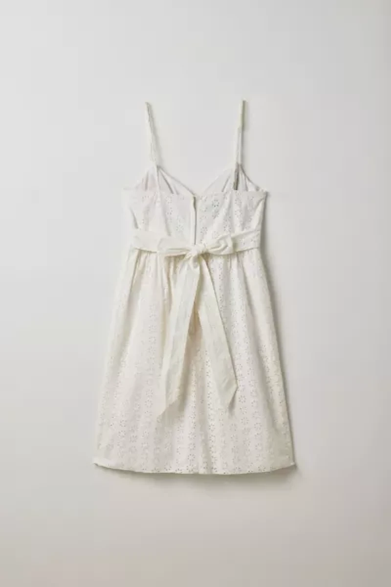 Vintage By Thrift Like A Girl Eyelet Lace Babydoll Mini Dress