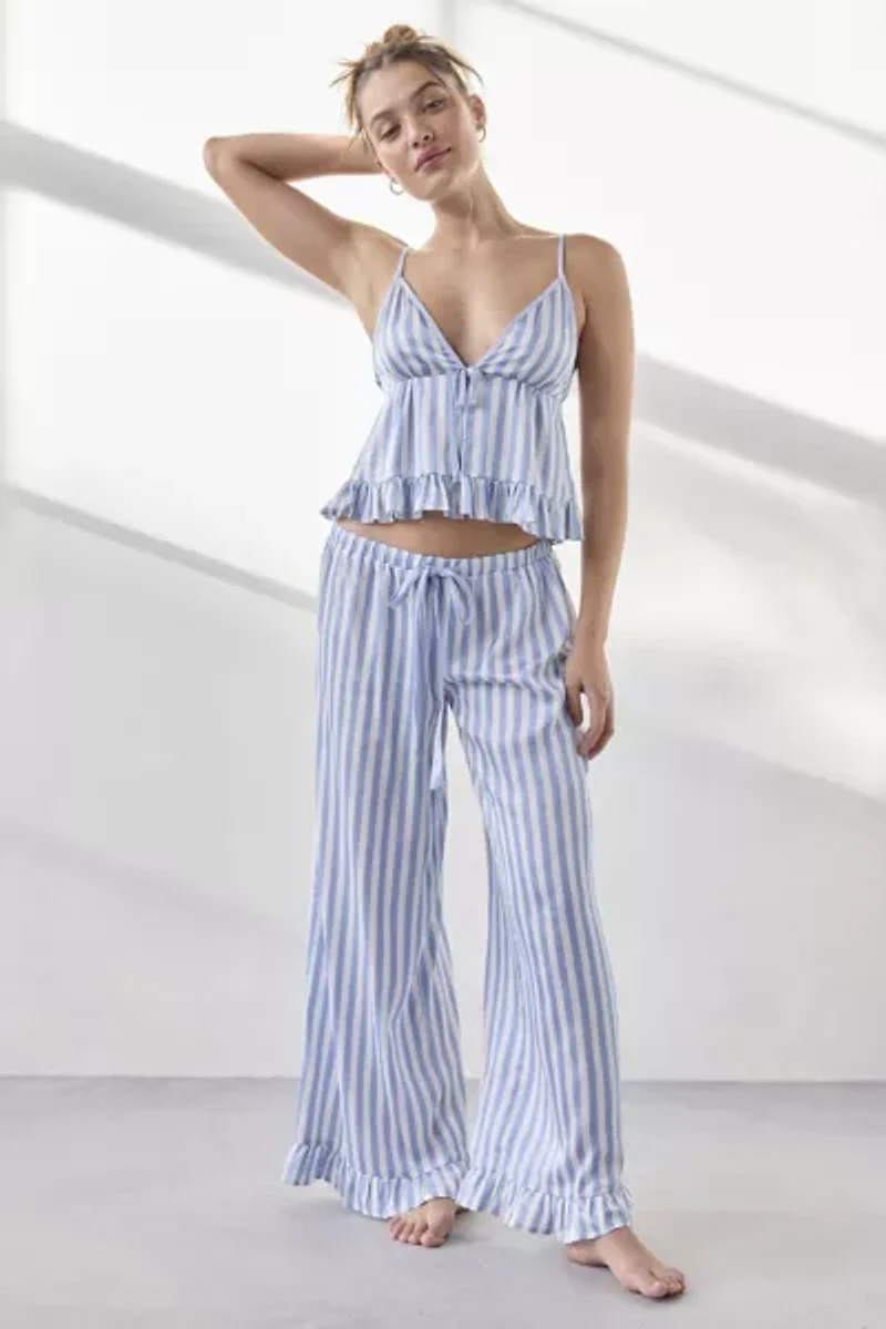 Out From Under Eloise Satin Ruffle PJ Pants