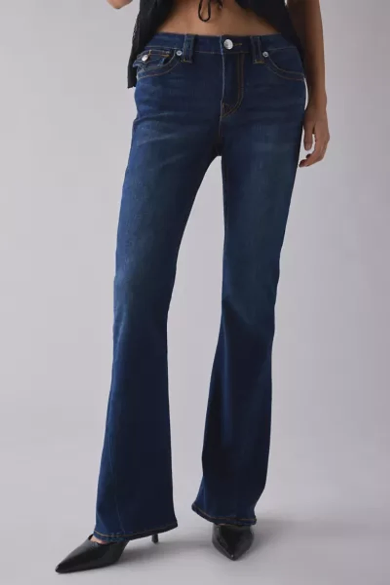 True Religion Joey Big T Mid-Rise Flap Flare Jean