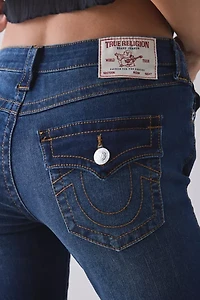 True Religion Joey Big T Mid-Rise Flap Flare Jean