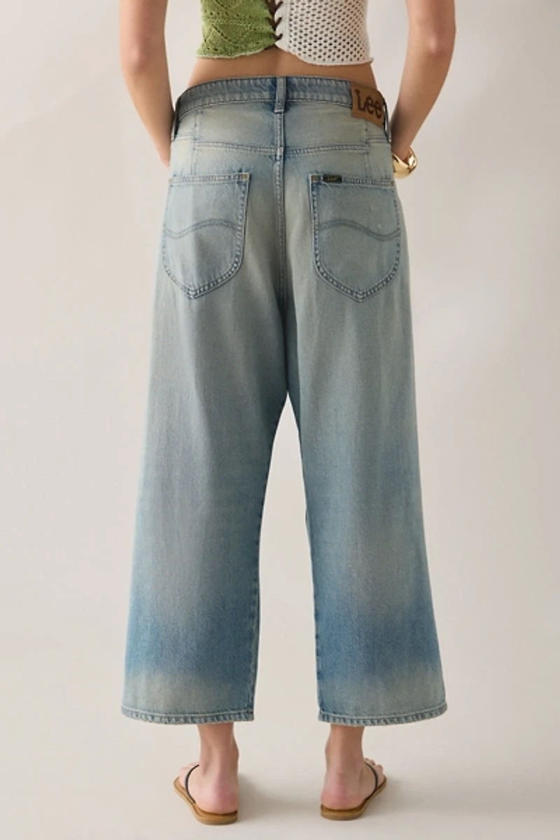 Lee Button-Fly Crop High-Rise Loose Jean